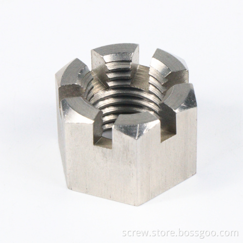 Stainless Steel Castle Nut M24 SS304 316